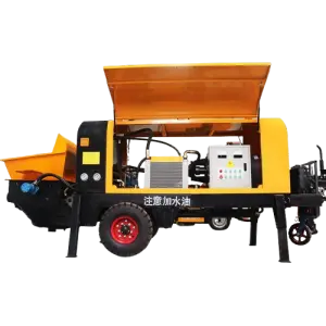 Electric Mini Concrete Mixer Pump 10m³/H Small Mobile Pumping Machine for Ground Work