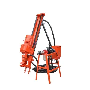 Drill Hard Rocks Small Portable Pneumatic Borehole Drilling Machine Ore Move Drilling Machine in Indonesia 0.5-0.7mpa
