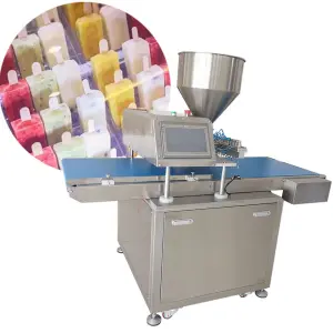 Automatic Stainless Steel Ice Lolly Stick Ice Cream Popsicle Maker Popsicle Molding Machine 7/16 Nozzle Filling Machine