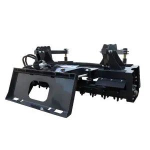 Horticultural Agriculture Ditcher Swivel Log Grapple Alloy Material Power Rake for Wheel Loader and Backhoe Loader