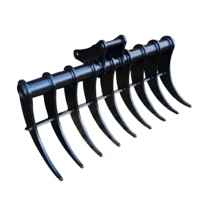 Excavator Mechanical Rake Bucket Root Rake for 1-4 Tons Mini Excavator