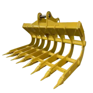 RSBM Construction Machine Curved Root Rake for Excavator