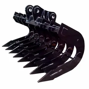 Excavator Severe Scoop Rake Bucket for Kobelco SK100 Heavy Duty Scoop Rake