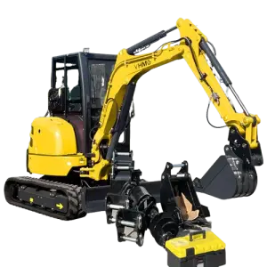 Mini Small Front End Hydraulic Excavator Backhoe with Multiple Attachments Hammer Grapple Rake