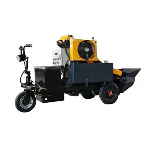 Small Portable Concrete Delivery Machine Large Capacity Trailer Concrete Pump with Motor As Core Component