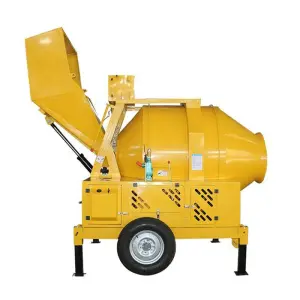 500L Discharging Capacity Concrete Mixer Machine With Diesel Engine