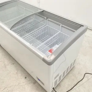 SD300 Frozen Freezers Curved Glass Mini Ice Cream Deep Chest Freezer