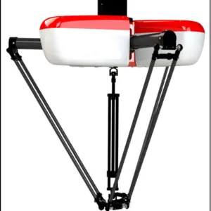 Collaborative Robot Four-Axis Parallel Manipulator for Accurate Weighing Secure Catching Small Cartons Focused Motor Core