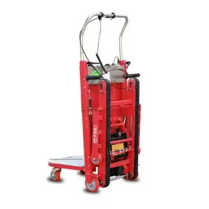YFMHL08 1200W 400KG Electric Stair Climbing Machine Capacity Foldable Steel Platform Crawler Lift Trolley for Handing Transport