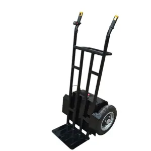 QTP200E 550w Motor Wheelbarrow with 300kg Capacity and 24v Battery Electric Hand Truck Special Transportation