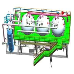 Waste Gas Treatment Equipment Resin Absorption Regeneration Solvent Recovery System