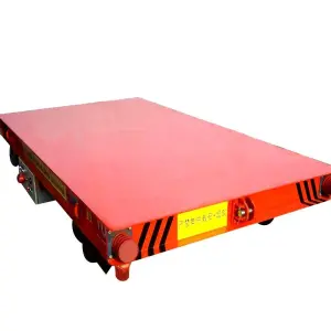 Material Handling 10 Ton Electric Trackless Trolley Transfer Cart