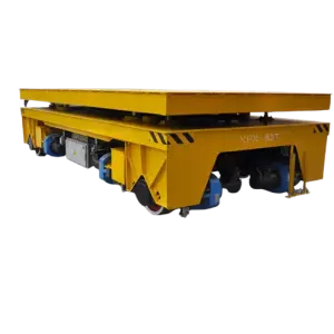 Flatbed Car Trackless Transfer Trolley Flat Transfer Cart Heavy Duty Motorized Size Electric Transport Cart