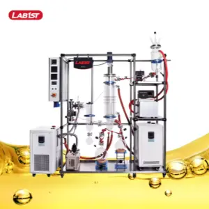 Glass Short Path Wiped Film Molecular Distillation Machine