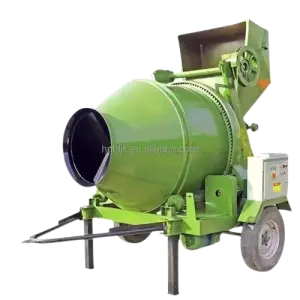 JZC350 Mobile Self Loading Concrete Mixer Construction Site Skip Mixer with Traction Electric Gear Ring Drive Drum Mixer