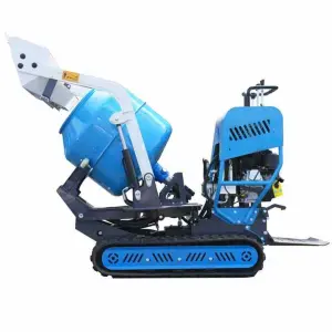 Mini Concrete Mixer Interior Decoration Cement Concrete Mixer Road Repairing Automatic Feeding Concrete Mixer