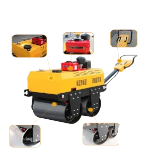 Diesel Engine Mini Compactor Road Roller Ride on Roller High-Performance 1 Ton Road Roller Machine