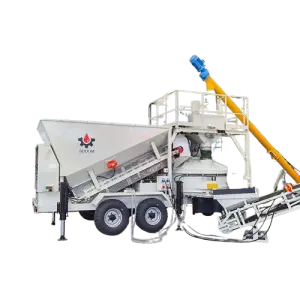 Mobile Ready Mix 10 to 60 M3/h Mini Truck Mounted Small Concrete Mixing Plant Concrete Batching Plant