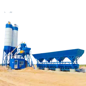 25 to 240 M3/h Small Portable Ready Mixed Concrete Batching Plant