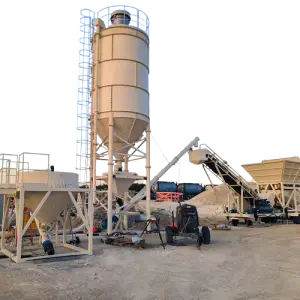 40 60m3/h Fully Automatic Portable Mobile Ready Dry Mix Concrete Batching Plant System Equipment
