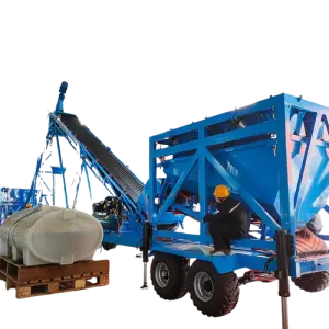 Small Dry Mix Cement Manufacturing Concrete Batching and Mixing Plant