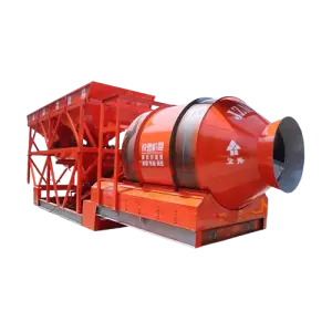 Small Mobile Concrete Admixture Mixing Plant 65kw Movable Concrete Batching Machine with Engine Gearbox Core Components