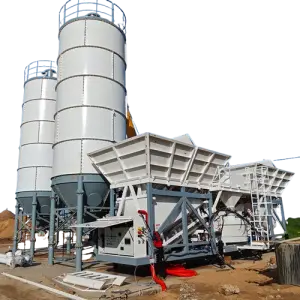 Precast Autoclaved Aerated Stationary Concrete Batching Mixing Plant