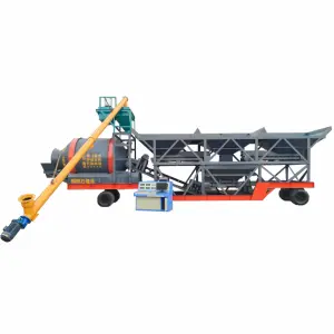 75m3/h Portable Ready Integrited Concrete Batching Plant for Mobile Truck Mounted Concrete Mixing Plant