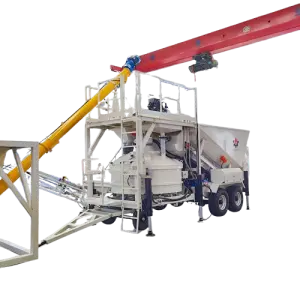Full Automatic 10-50m3/h Mobile Concrete Mixing Plant