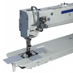 6620 Double Needles Triple Feed Heavy Duty Rotary Hook Sewing Machine for Tents Car Mat Seat Leather Bag