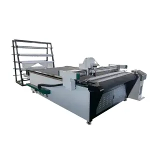 Automatic Computerized Pattern Sewing Machine Digital Cnc Cutting Cloth Bedding Curtain PU Leather Cutter