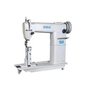 QS-810 Single Needle Post Bed Big Hook Heavy Duty Triple Feed Lockstitch Industrial Sewing Machine Leather Sewing Machine