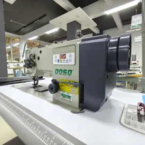 DS-4420D 2 Needle Walking Foot Industrial Sewing Machine with Triple Transport Heavy Duty for Car Flor Mat Stitching