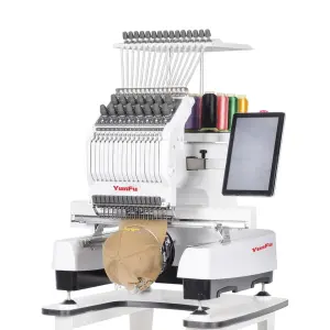High-speed Industrial Embroidery Machine for assorted garment types. (Computerized)