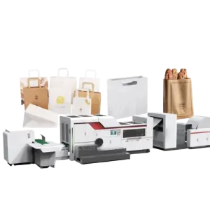 Fruit Mango Covered Protection Bread Food Paper Bag Making Machine Mini V Bottom Paper Bag Making Machine Fully Automatic