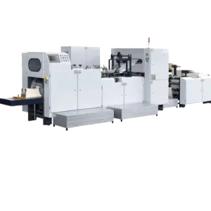 High Speed Kraft Paper Coated Paper V-bottom Sharp Bottom Paper Bag Making Machine for Food Package