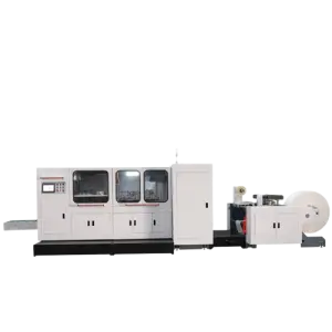Fully Automatic Brown Kraft Paper Bag Making Machine Printing Cost-Saving V Bottom Simple Paper Bag Forming Machine