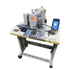 BT-68TB Automatic Single Needle Sewing Machine Computer Pattern Lock Stitch Flat-Bed for Attaching Label Shirt Jean Knit