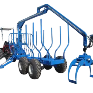 Log Trailer with Grapple, Atv Logging Trailer with Crane,