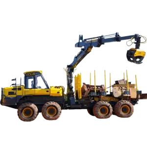 Forestry Skidder Log Forest Timber Logging Forestry Loader Loading Trailer with Hydraulic Crane and Grapple