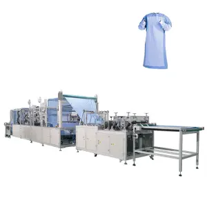 Full Automatic Disposable Protective Clothes Suit Medical Gowns Making Machine