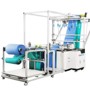 Automatic Microfiber Tea Towel Sewing Machine with Pegasus Head Automatic Longitudal Sewing Towel Machine