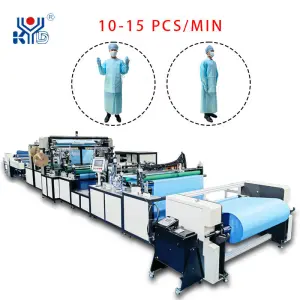 Fully Automatic Ultrasonic Non Woven Hospital Doctor Clothes Making Machine Protective Suit Surgical Gown Making Machine
