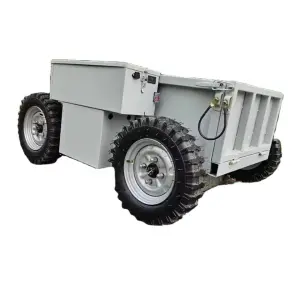 All Terrain Remote Control 4WD Transport Vehicle Carrier Mountain Agricultural Climbing Electric Transportation Cart Trolley