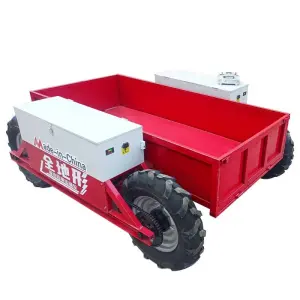 500kg Electric Remote Control All Terrain Transporter Orchard Farm Electric UTV Material Handling Equipment Four-wheel Drive