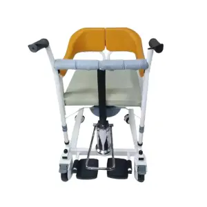 Portable Elderly & Handicapped Shower Chair Commode Bedpan Safety Equipment for Bathroom for Bedside Transfer