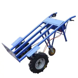 All Terrain Big Tyres Electric Trolley Cement Board Bricks Transport Trolley
