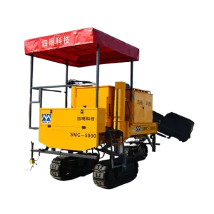 Three-Track Multi-Functional Concrete Slipform Paver with Engine Core Component