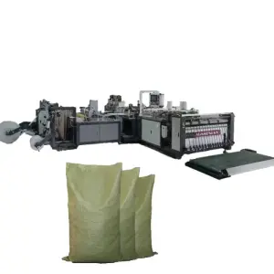 Fully Automatic Industrial Pp Woven 50kg Rice Bag Cutting and Sewing Printing Machine Pp Woven Jute Bag Making Sewing Machine