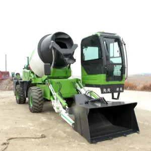 Small Concrete Mixer Truck Self Loading in Road Works in India Mixers